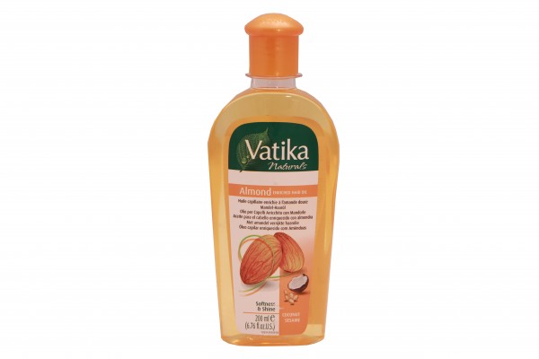 Vatika Naturals Haaröl mit Mandelöl und Sesamöl bei geschädigtem Haar